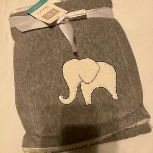 Elephant plush blanket and matching blankets